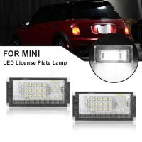 【LZ】▧✙  For BMW Mini Cooper R50 R52 R53 2 PCS White Car LED Number License Plate Lights Car Light Source Error Free