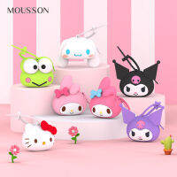 MOUSSON Sanrio กระเป๋าซิลิโคนขนาดเล็กลายการ์ตูนสำหรับเด็ก,กระเป๋าเก็บหูฟังสุนัขหูใหญ่ Dompet Koin เมโลดี้