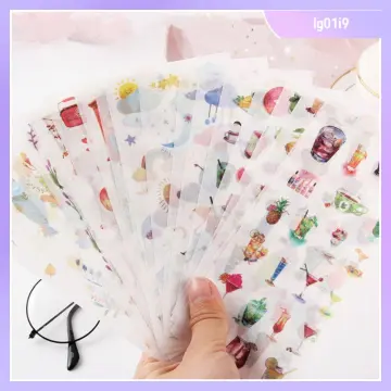5 Rolls/Set Cute Girls Washi Tape Aesthetic Sketchbook Journaling Decor  Scrapbooking Notebooks Art Collage Material For School