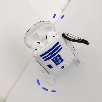 R2-D2หุ่นยนต์ Pro สำหรับ Cover Star Simulation 2 Air เคสไฟเบอร์ซิลิโคน BB-8โทรศัพท์การ์ตูน3D คาร์บอนอุปกรณ์หูฟัง