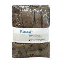 "ลดราคา"ม่านหูกระเช้า หน้าต่าง KASSA HOME รุ่น Pollen ขนาด 110 x 140 ซม. สีน้ำตาล*-.PoN59.-*-.ถูกและดี.-*