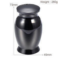 dyhewa 73มม. * 45มม. สูงและน้ำหนัก280G 316L ขัดเงาสูงสแตนเลส Cremation Urn Pet/human Ashes Keepsake Urns Funeral Casket