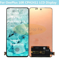 6.7 ต้นฉบับ AMOLED สำหรับ O neplus 10R จอแสดงผล LCD Touch Screen Digitizer สมัชชาหน้าจอสำหรับ1 10R LC D CPH2411จอแสดงผล