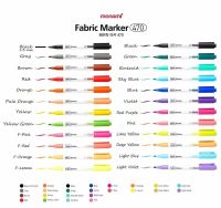 ปากกาเพ้นท์ผ้า 24 สี ปากกาเขียนผ้า ชนิดติดถาวร Monami Fabric Marker 470 ( 1 ด้าม )