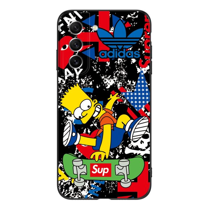 case-for-samsung-galaxy-s21-fe-5g-6-4-inch-case-phone-back-cover-silicon-black-tpu-fashion-anime-cartoon-cute-pattern