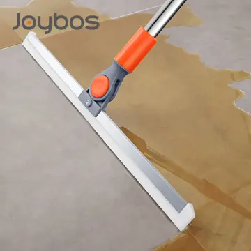 JOYBOS Floor Scrub Brush 2 In 1 Garage Bathroom Wiper Stiff Bristle Window  Squeegee Magic Broom Pool Mop Tub Tile Cleaner Brush