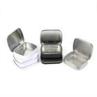 Mini Metal Tins Container Square Hinged Flip Storage Tin Box Small Kit Case Jewelry Coin Candy Condom Organizer Portable Storage Boxes