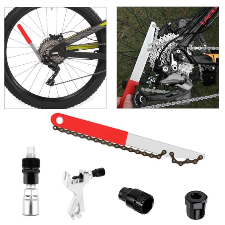 5-pcs-bike-chain-tool-kits-auxiliary-bicycle-cassette-freewheel-lock-ring-sprocket-removal-wrench