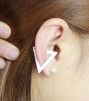 Fashion New Bijoux Brincos Geometric Triangle Ear Clip Ear Cuff Earrings For Women Jewelry Gifts Orecchini Pendientes H0203