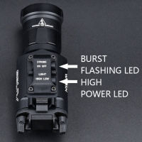 Tactical X300 Flashlight X300U Hunting Weapon Lamp X300V Metal White Light Scout Switch Control Equipment Fit 20mm Rail