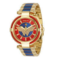 Invicta Ladys DC Comics 40mm Stainless Steel Quartz Watch, Gold (Model: 34954)