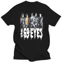 Large mens short sleeves The 69 Eyes Tshirt Multiplatinum Selling Finnish Rock Band Black Tee Men Adult T Sxxl Clothes 4XL.5XL.6XL