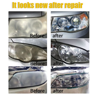 100ml Car Headlight Repair Liquid Coating Agent Lens Restoration Headlight Spray Brightening Repairing Tool Car Light Cleaner