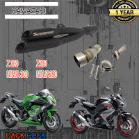 ท่อ ninja300ninja250 z300 z250 ท่อkawazaki ท่อสลิปออน ท่อคู่ akrapovic ดำล้วน ninja300 ninja250 z300 z250 ท่อแต่ง เสียง แน่น นุ่ม ทุ้ม ไม่แตกในรอบสูง อัตราเร่งดีขึ้น คาวา