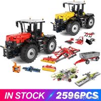 ۩▼♤ ocehrk MOULD KING-Motorized Trator Blocos de Construção para Crianças High-Tech Car O MOC-25371 Fastrac 4000er Natal Brinquedos Presentes 17019