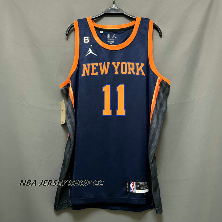 Nike Men's New York Knicks Jalen Brunson #11 Blue Swingman Jersey