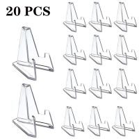 20/10pcs Clear Acrylic Coin Display Stand Bracket Curtain Storage Rack Shower Rod Clip Hook Hook Coin Capsule Display Standand Bathroom Counter Storag