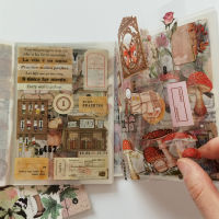 【2023】20 Sheets Vintage Sticker Book Diy Diary Butterfly INS Album Scrapbooking R Flower Material Paper Decorative Stickers