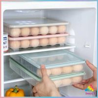 กล่องเก็บไข่ ที่เก็บไข่ กันกระแทก  เก็บได้24ฟอง (คละสี) egg storage box มีสินค้าพร้อมส่ง Sweet.T