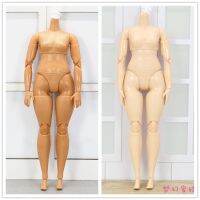 (Popular toys) ตุ๊กตารูป Body Multi Joints Movable 1/6ของเล่นตัวเลขสีน้ำตาล Beige สีดำโยคะ Slim Fat Girl DIY Dressing