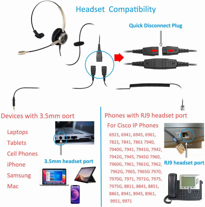 mairdi-telephone-headset-with-rj9-for-cisco-phone-call-center-headset-with-noise-cancelling-microphone-with-extra-3-5mm-connector-for-mobiles-gold-rj9-for-cisco-only