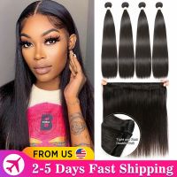 Luxediva Brazilian Human Hair Weave Bundles ผมตรง 1-6 ล็อต 8－42inch Human Hair Bundles Remy Extensions ข้อเสนอขายส่ง