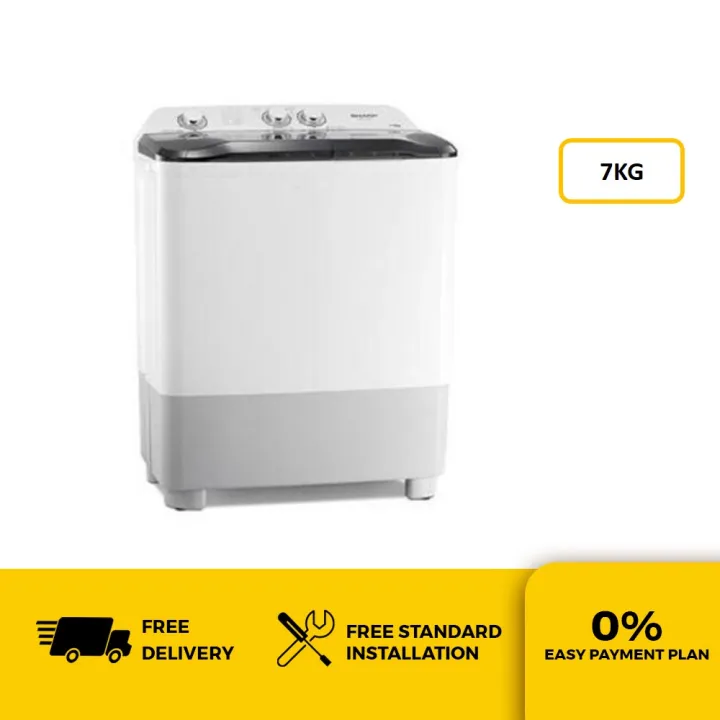 [FREE DELIVERY & BASIC INSTALLATION] SHARP S/A WASHING MACHINE 7KG