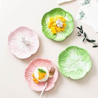 Ceramic Dinner Plate Ramen Bowl Simulation Cute Cartoon Rabbit Hand-Painted Childrens Tableware Fruit Salad Dessert Plate Set