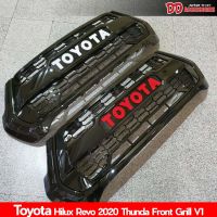 กระจังหน้า Revo 2020 2021 2022 2023 ลาย Thunda  Toyota  สีแดง สำหรับรุ่นใหม่ล่าสุด