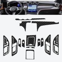 สำหรับ Benz W254 GLC 2023ภายในรถฟิล์มคาร์บอนไฟเบอร์5D คอนโซลกลาง Anti Scratch Resist ฟิล์มอุปกรณ์เสริม Refit