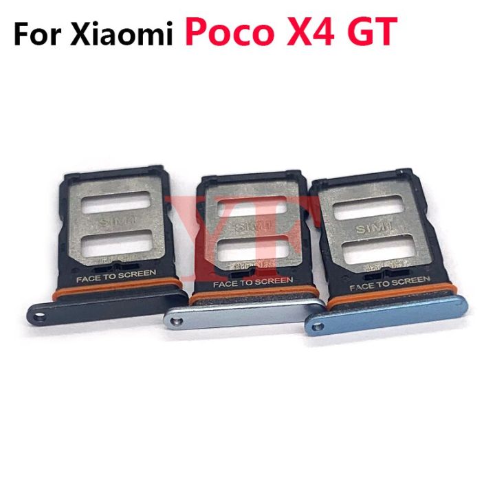 for-poco-x4-gt-sim-card-tray-slot-holder-adapter-socket-repair-parts
