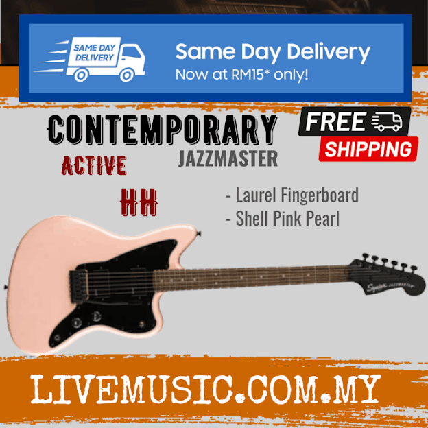 Contemporary　Squier　Shell　HH　Lazada　Electric　Active　Pink　Pearl　Jazzmaster　Guitar,