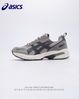 2023 Asics สำหรับทั้งหญิงและชาย V2เจล1090 1203A224ย้อนยุคต่ำเสื้อทนต่อรองเท้าจ๊อกกิ้งระบายอากาศสีเทาดำ