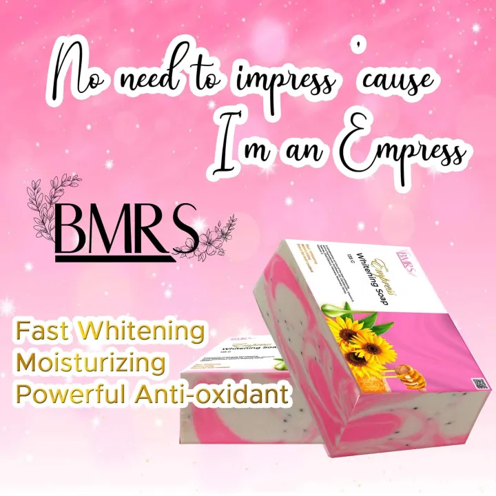 AUTHENTIC BMRS Empress Whitening Soap 135g Lightens Skin Pigmentations