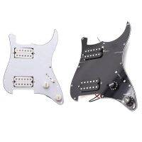 WK-HH Pickups 3Ply Loaded Guitar Pickguard Humbuckers Pickups For FD ST Electric Guitar Replacement White/Black