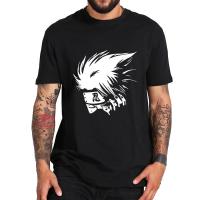 Kakashi White Logo Narutot Anime Adventure Manga Novelty Mens T Shirts Premium Cotton