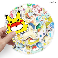 ?[xingtu] 50pcs Pokemon Cartoon Sticker DIY กีตาร์แล็ปท็อปกระเป๋า Graffiti decals สำหรับเด็ก