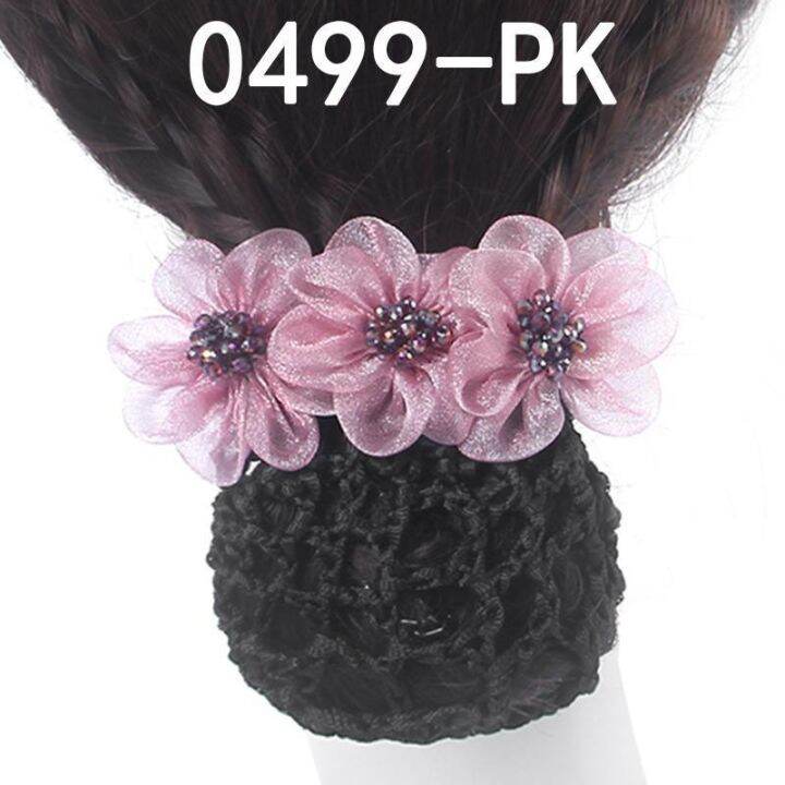 korean-professional-flower-bank-hotel-staff-stewardess-lady-coiled-hair-flower-hairpin