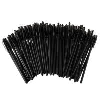 100pcs Disposable Eyelash Black Mascara Wand Applicator Brush