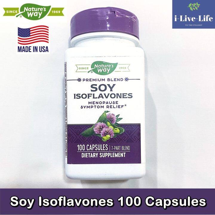 สารสกัดจากถั่วเหลือง-soy-isoflavones-100-capsule-natures-way