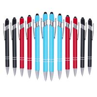 12Pcs Ballpoint Pens Stylus Pen Metal Pen Cute Pen Black Ink Point Bulk for Writing Pens Office School Supplies