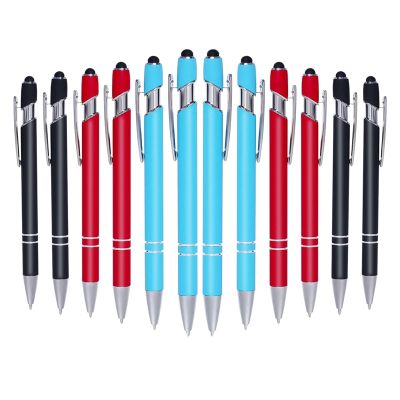 12Pcs Ballpoint Pens Stylus Pen Metal Pen Cute Pen Black Ink Point Bulk for Writing Pens Office School Supplies