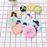 【BEIBEI】 Cartoon Pocket Mirror Hand Small Mini Makeup Mirror Send Random