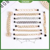 CHUAN ของขวัญสำหรับเด็ก ส่องแสง อะคริลิค หัวเข็มขัดตกแต่ง DIY จี้รองเท้า ห่วงโซ่เสน่ห์รองเท้า