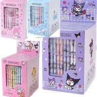 Sanrio 12/24ชิ้นปากกาหมึกเจล Kuromi Pochacco นักเรียนเครื่องเขียนน่ารักเขียนปากกา0.5สีดำสีน้ำเงินโรงเรียนเด็กสำนักงานปากกาลายเซ็น