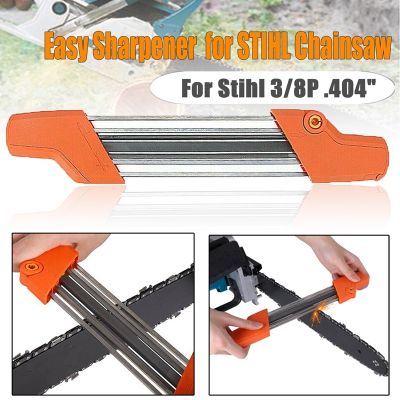 2 In 1 Easy Chainsaw Chain Knife Sharpener Fast Chain Metal File Saw Sharpener 5.5mm 7/32 File 3/8P Pencil Sharpener Tool