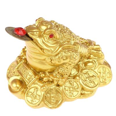 1pc Chinese Fortune Frog Feng Shui Lucky Money Toad Home Office Decoration