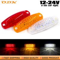 2x 12V 24V 8 LED Side Marker Oval Light Clearance Signal Lamp Tail Warning Indicators Trailer Truck Lorry Caravan Bus Waterproof