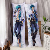 Game Genshin Impact Character Kaeya Pillow Case Dakimakura Hugging Fullbody Double-sided Pillowcases Decorative Cushion Cover