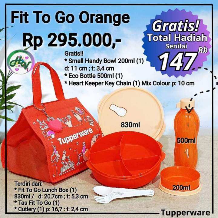 TUPPERWARE FIT TO GO LUNCH BOX Lazada Indonesia